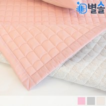 먼지없는 오가닉 섬유 논슬립 침대패드 간절기 SS, 핑크