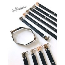 육각바네프레임_오링형(15cm~35cm) 4가지 컬러 가방부자재 마크라메 재료, 18cm_골드