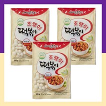 조랭이떡볶이500g 눈사람모양떡 궁중떡 떡볶이떡 조랭이, 3봉