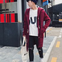 가바바 남성 빅사이즈 후드 가디건 5XL까지 든든하게 걸치는 가디건 G22549