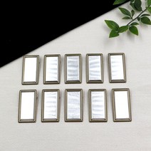 (당일출고)프랑스자수 심플2단스퀘어 브로치-10개세트 M98 / 수업용 공방용악세사리 대량주문/ 자수 퀼트