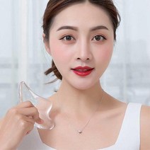 부은얼굴 마사지기 괄사 경략 손잡이 슬림 림프선, 1개