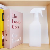 심플 사각 분무기 스프레이 500ml, 직사각 반투명 용기(500ml)+화이트 스프레이건