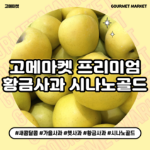 [고메마켓] 프리미엄 아삭상큼 황금사과 가을제철 시나노골드 사과 실중량 4.5kg 9kg 정품 꿀 사과, 황금사과 시나노골드 대과 4.5kg ( 14-15과)