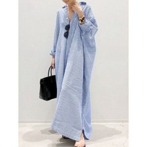 봄 여름 캐주얼 편한 반팔 차이나 코튼 린넨 셔츠 새 코 튼 린 넨 스트라이프 카디 건 느슨한 대형 드레스 탑 숙 녀 긴 소매 블라우스 단추 위로