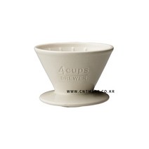 킨토 슬로우커피 드리퍼 화이트 4컵(SCS-04-BR-WH), 단품, 단품