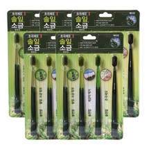 [무료배송]메디안 초극세모 솔잎소금 송천염 칫솔(4입), 5개