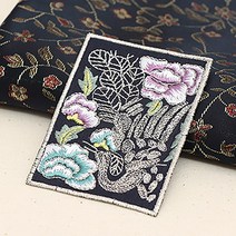 35-372 한복용 사각 자수장식 공작_(소) hdq, 1개