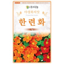 다농 한련화 씨앗 2g 야생화 씨앗