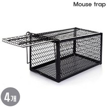 MOUSE TRAP 쥐덫 마우스/유해동물/유인 철재 트랩 대형, 2+2