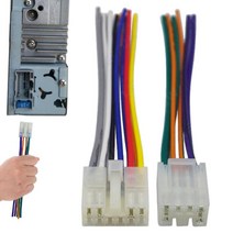 커넥터 어댑터 플매트 카펫 러그 키트 자동차 CD OEM 라디오 오디오 인터페이스 2x6P 자동 카 스테레오 시스템용 1-2 연결
