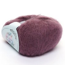 삼남뜨개실 필굿 모헤어 다섯개사면한볼더 모헤어실 울실 부드러운실 겨울실 의류실 목도리실 모자실 합사실, 필굿 모헤어 25g, 08 버건디