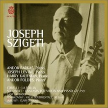 [CD] Joseph Szigeti 코렐리: 라 폴리아 / 슈베르트: 바이올린과 피아노를 위한 환상곡 - 요제프 시게티 (Corelli : La Follia)