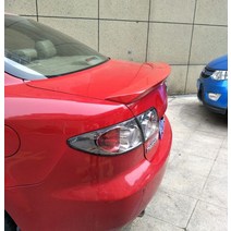 스포일러 리어스포일러 자동차스포일러 스타일링 ABS 플라스틱 도색되지 않은 프라이머 테일 윙 부츠 트렁크 맞는 마즈다 6 2012 2013 2014 2015, 2.빨간