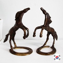 황동 편자 말 2p 세트 주물 장식품 STD 541.선도아트(무료배송)