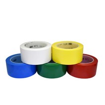 3M 471 바닥 라인 테이프 재단 안전 위험 표시 경계선, 3M 471라인테이프 적색 폭25mm, 1개