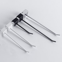 스페이스월 선반 일자 후크 상품 진열대 디피 고리 걸이, 실버 / 10cm (03-329A), 1개
