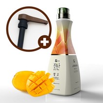 웰파인 더진한 망고농축액 1.5kg + 브라운펌프, 단품