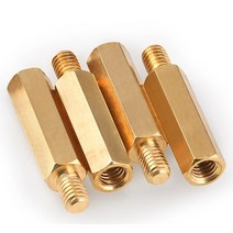 M2 황동 육각 서페이서 지지대볼트 서포트 볼트 지지대 PCB 보드 고정 기둥 스터드 나사, 5mm (30개)