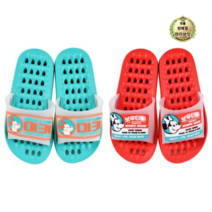 라이브잇 릴팡 미키 레트로 EVA 소프트 아동 욕실화 민트 + 레드 세트, 5세트