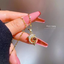 별자리목걸이 패션목걸이 북유럽인테리어소품 유럽과 미국 ins 스타일 레트로 트렌드 달 목걸이 소녀 개성