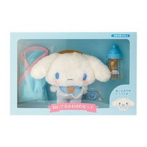 산리오 마이멜로디 시나모롤 베이비 인형 미니 일본 정품 아기인형 우유병 세트, 시나모롤cm