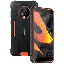 통신사 이동 blackview oscal s60 pro ip68 스마트폰 4GB 32GB 5580mah 배터리 휴대 전화 5 73939 HD 디스플레이 안드로이드 11 nfc, 기준, 주황색