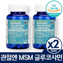 아세틸 글루코사민 엠에스엠 식이유황 식용유황 뼈에좋은영양제 무릎영양제 보행왕 60정 2통