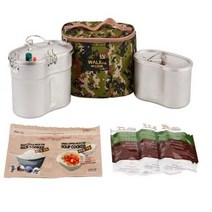 워킹쿡 반합세트 + 숯이 함유된 발열체 3p + 트윈 취사팩 5p, 혼합색상, 3세트