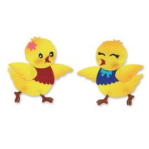[응다팔아6279] 유리보드펜 파티션자석 탄산분필 블랙보드펜 집게자석 교실꾸미기재료 보드펜, ★★옵션확인必 펠트 병아리(남 여) (8.5X10cm), ★★옵션확인必 여