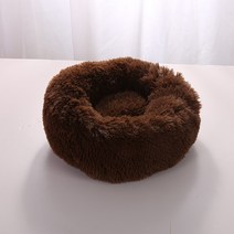 소파슈퍼 소프트 개 침대 플러시 고양이 매트 대형견 래브라도 하우스 라운드 쿠션 애완 동물 제품 액세서, 02 Coffee_08 30CM