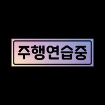 초보운전 탈부착자석스티커 LMCM-11 주행연습중, 반사-옐로우