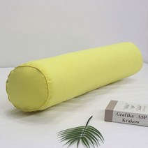 안고자는 순면 원형 솜포함 롱베개 바디필로우, 롱베개 레몬