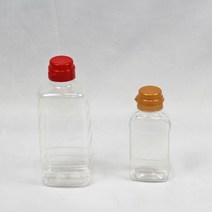 (100개) PET 160/480ml 사각페트 공병 가그린 약품 기름 오일 통 병, 주황, 480ml(사각), 100개