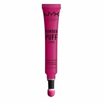 NYX PROFESSIONAL MAKEUP Powder Puff 리피 립 크림 리퀴드 립스틱 - Teenage Dream 핫핑크 732599, 0.40 Fl Oz (Pack of 1), Teenage Dreams
