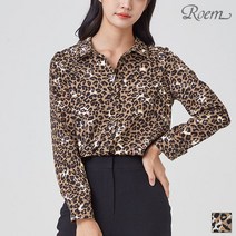 로엠 호피 셔츠 블라우스 RMBL94TRQ3
