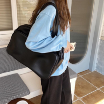 로로프렌즈 여성 투룸 스퀘어 빅 숄더백