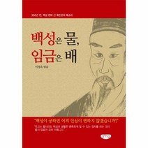 백성은물임금은배, 상품명