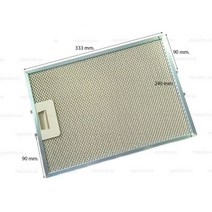 호환 YY87X6378 쿠커 후드 필터 333x238mm Brandt De Dietrich Fagor Sauter 및 thoms용 금속 그리스 교체, 한개옵션0