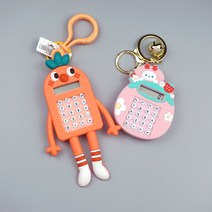 계산기 열쇠고리 키링 가방장식 에어팟키링, 고양이