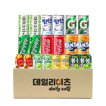 [데일리이츠] 미니캔음료 탄산음료 혼합 10종 20개입 (190~255ml) B형, 1세트, 190ml