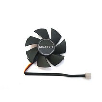노트북 랩탑 냉각 쿨링 패드 거치대 받침대 스탠드 47mm 3pin dc12v 0.19a fs1250-s2053a gtx 1050 gtx 1050ti GPU 팬 기가바이트 카드, 1랏