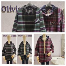 올리비아로렌 올리비아로렌 NC15 체크 자켓형 셔츠 VVCNLXW9261 (9178224)