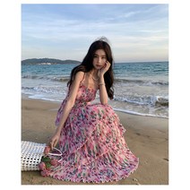 가니 나시 원피스 끈나시 꽃
