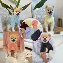 강아지 후리스 뽀글이 집업 8color, 화이트