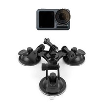 ＧОÐＺｉĿŁА몰68mm 3구 흡착 유리 마운트 자동차 dji 오즈모 액션캠 캠유리거치대 액션캠부품 액션캠브라켓 고프로부품 캠브라켓ŁØvŒ, ⁀‿⁀