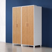 아트박스/플레인홈 코벤트 장롱세트 도어형 1400, 화이트/C타입