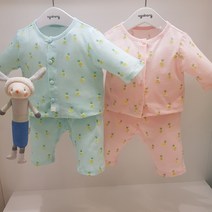 아가방 20% 여름 베이비페어! 컬러 찐 이쁜 구멍뿅 바람쑝 펀칭 면 칠부 7부 상하세트! 파인애플이 샤랄라 루즈하게 편해라 7부 상하복! 실내복도 외출복처럼 이쁘게 놀이복추천