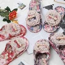 ＃ŘĕăĬ＃플라워 이중쿠션 거실화 여성 푹신한 실내화 거실용슬리퍼 실내슬리퍼 실내용슬리퍼 거실화 실내화＃Real＆GODZILLA＃