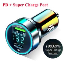 자동차 충전기 배터리 150W 4 Port Car Charger Fast Charging for iPhone 14 Pro Max 13 12 11 Mini Oppo, 03 PD Super Charger